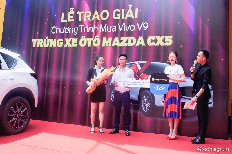 Vivo trao xe Mazda CX-5 cho khách hàng may mắn mua Vivo V9