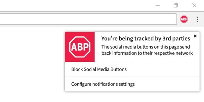 Adblock Plus thêm tính năng chặn website theo dõi người dùng