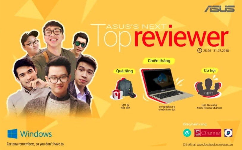 ASUS tổ chức thi tìm kiếm gương mặt Reviewer thế hệ mới