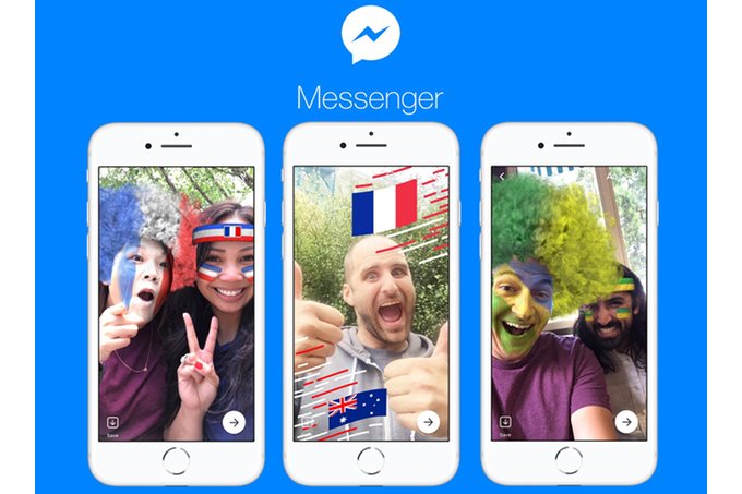 Messenger cập nhật chủ đề World Cup 2018