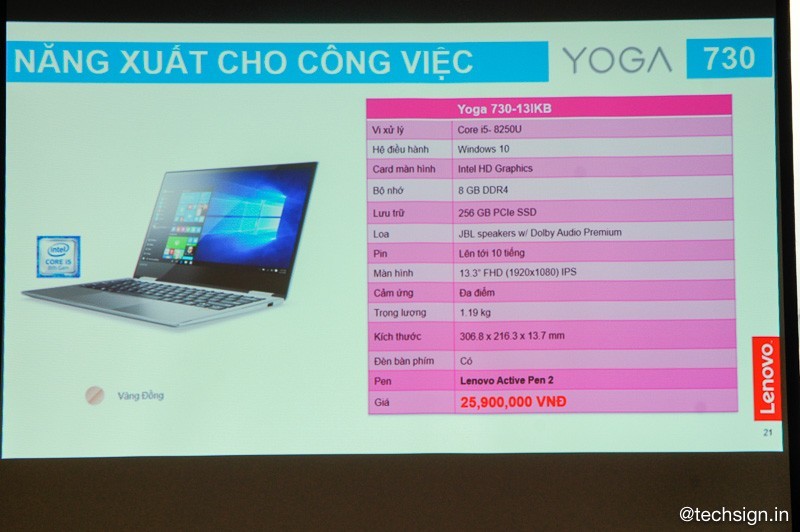 Lenovo Legion Y530, IdeaPad 330 và Yoga 730 lên kệ trong tháng 7, giá khởi điểm 11 triệu đồng