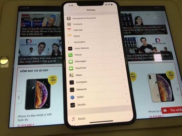 Cấu hình 2 sim online cùng lúc trên iPhone Xs Max 2 sim quốc tế