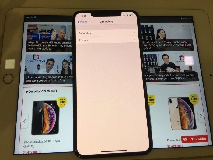 Cấu hình 2 sim online cùng lúc trên iPhone Xs Max 2 sim quốc tế