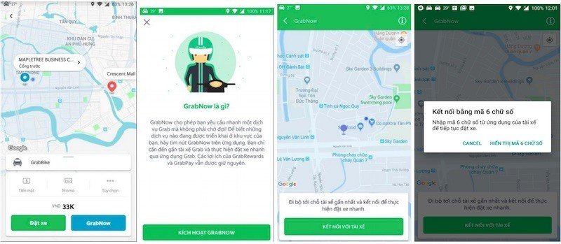 Grab thử nghiệm dịch vụ GrabNow tại Hà Nội và TP.HCM