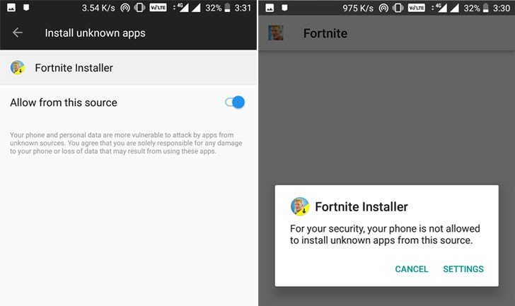 Cách tải Fortnite phiên bản chính chủ dành cho Android