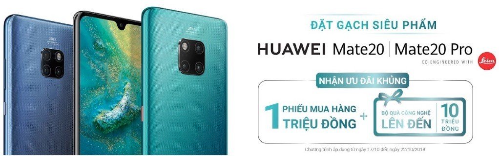 Huawei công bố bộ đôi Mate 20 và Mate 20 Pro