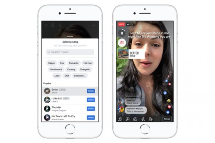 Facebook cập nhật cho phép thêm bài hát vào ảnh và video đăng tải