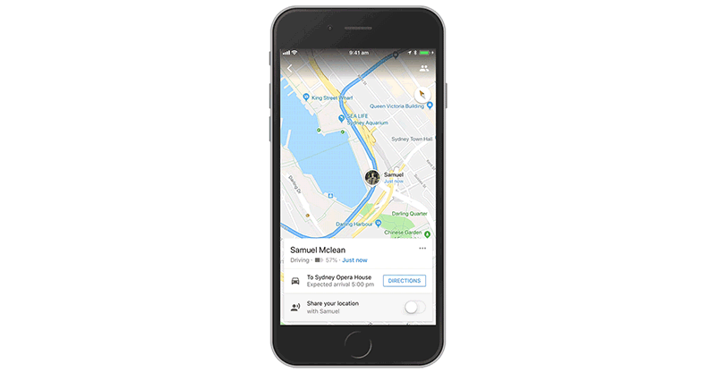 Google Maps cho phép chia sẻ ETA trong thời gian thực trên iOS