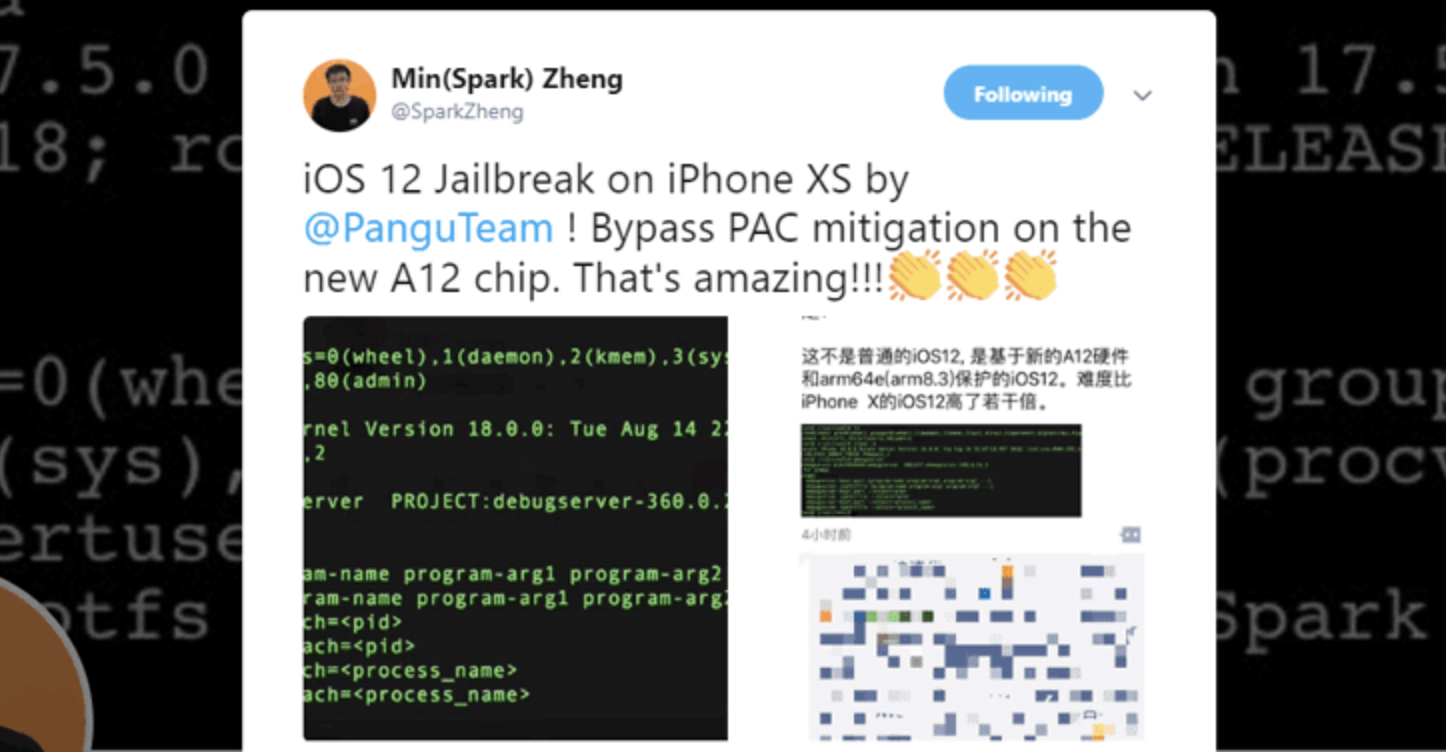 Hacker bẻ khoá iOS 12 trên iPhone Xs thành công