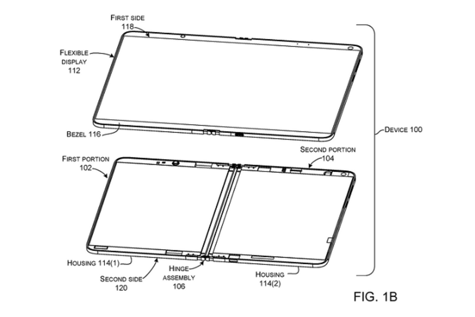 Xuất hiện thiết kế Surface Phone màn hình gập