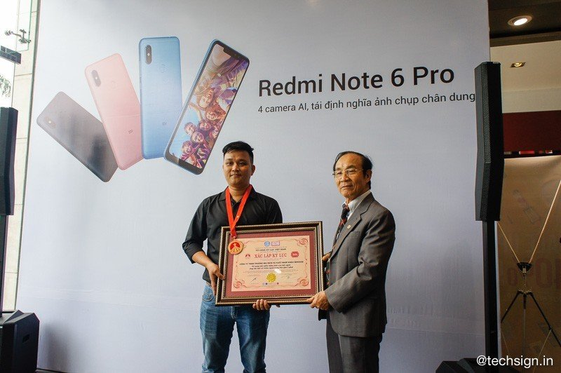 Xiaomi ghi tên kỷ lục Việt Nam với Redmi Note 6 Pro