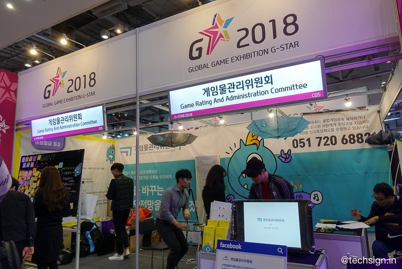 Hình ngày thứ hai tại triển lãm G-Star Busan 2018