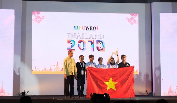 Việt Nam đoạt giải Future Innovator trong cuộc thi WRO 2018 tại Thái Lan