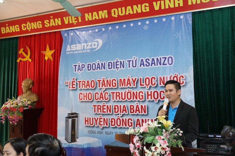 Asanzo trao tặng máy lọc nước cho các trường học tại Hà Nội