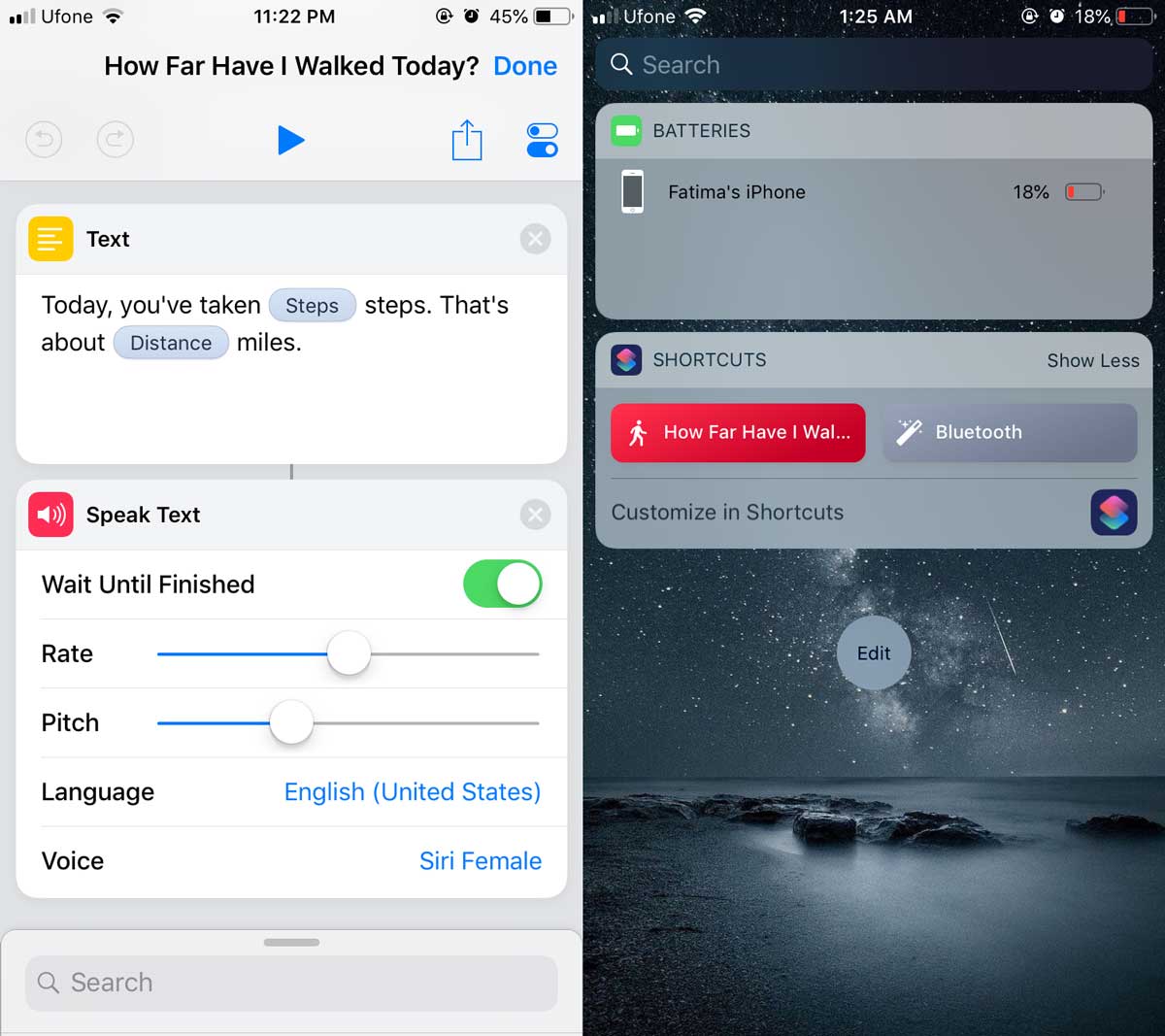 Theo Dõi Số Bước đi Bằng Shortcut Của Siri Trên IOS