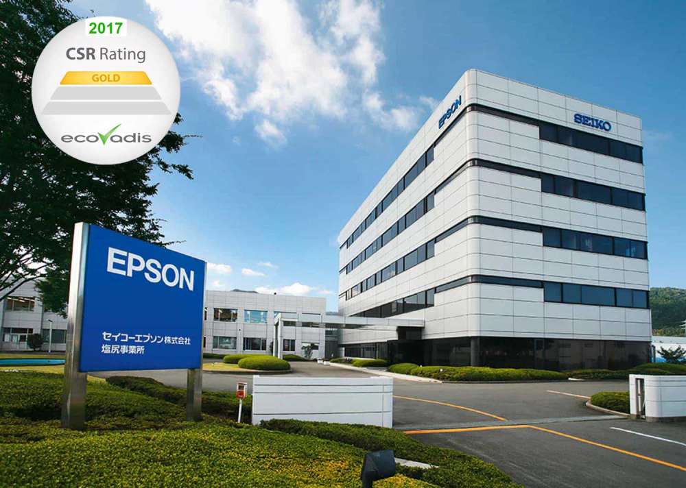 Epson được xếp hạng Sao Vàng EcoVadis CSR