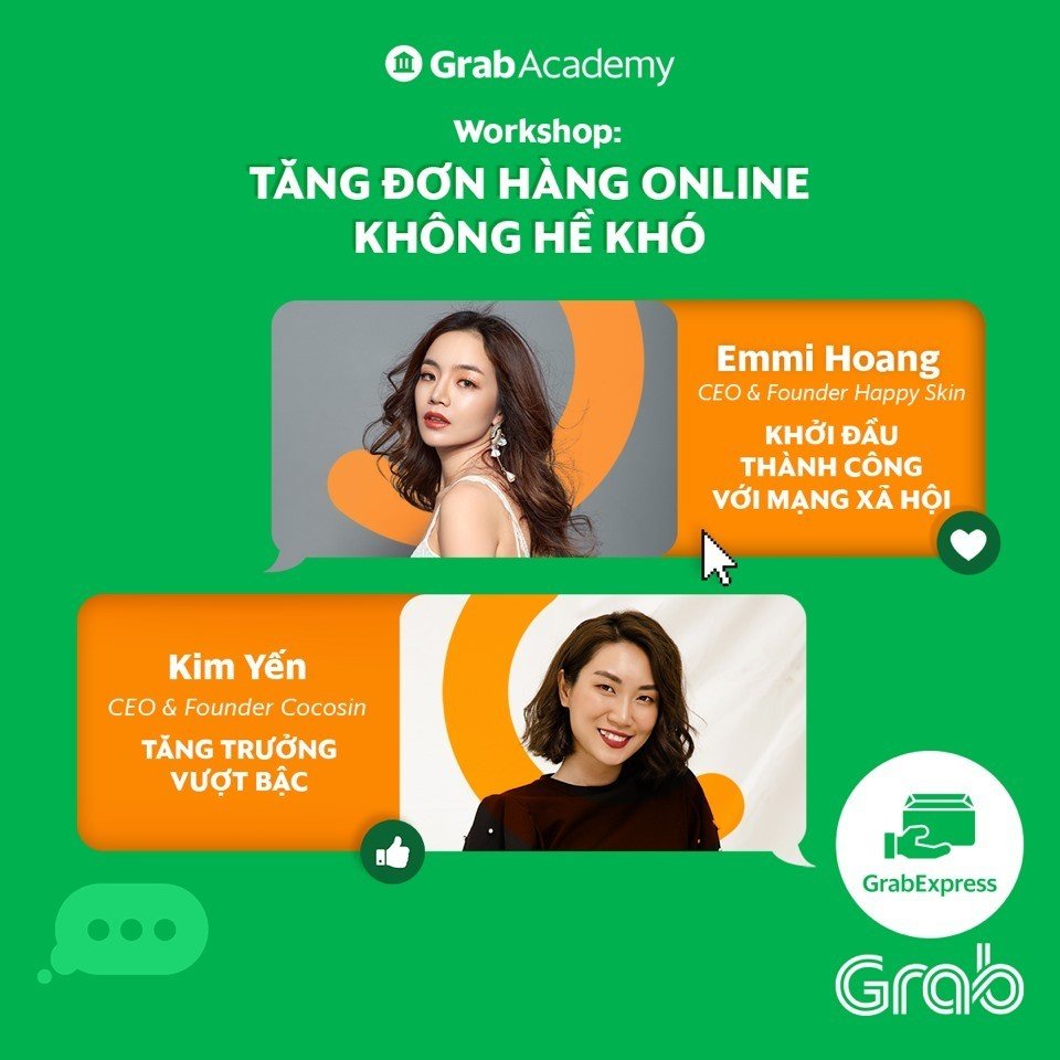 GrabAcademy: Khóa học trực tuyến về tiếp thị số cho đối tác và khách hàng kinh doanh online