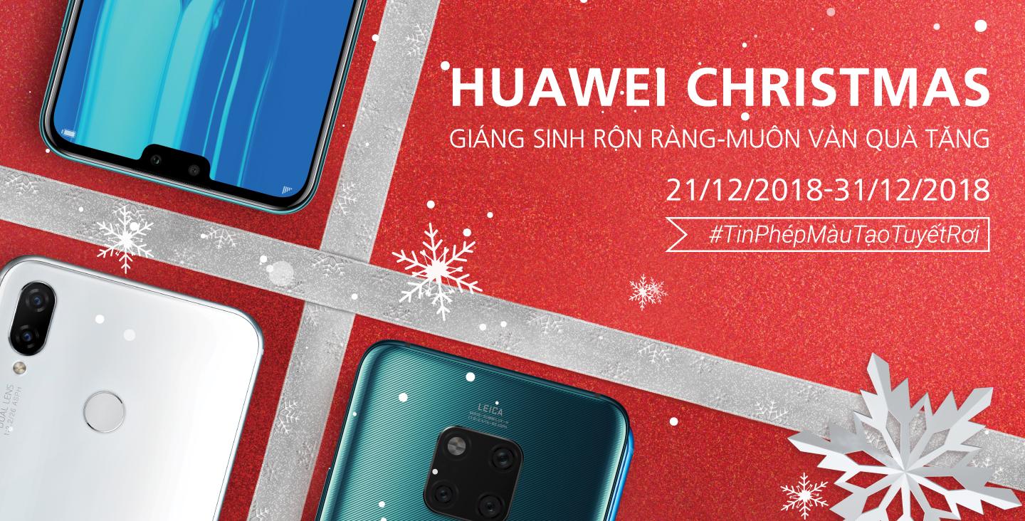 Mùa Giáng Sinh thêm ấm áp với nhiều ưu đãi hấp dẫn từ Huawei