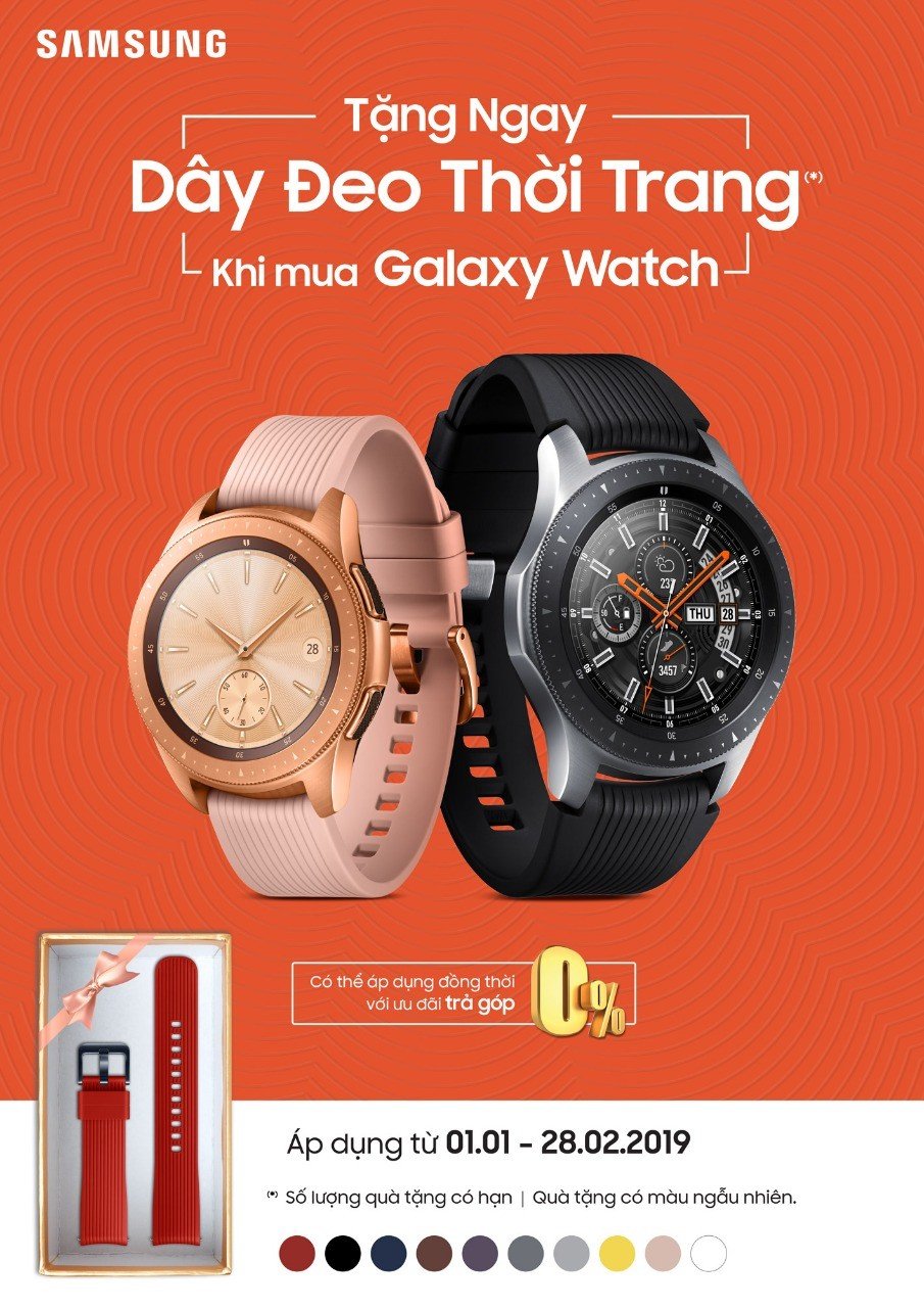 Samsung Galaxy Watch: đồng hồ thông minh thời trang cho người sành điệu