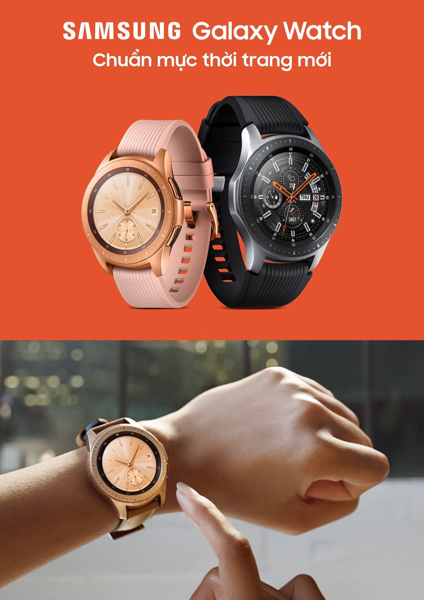 Samsung Galaxy Watch: đồng hồ thông minh thời trang cho người sành điệu