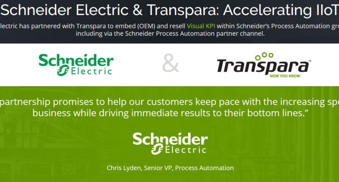 Schneider Electric ký kết hợp tác cùng Transpara