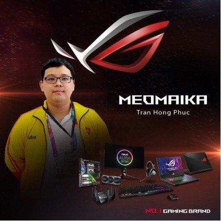 Asus Rog là nhà tài trợ chính cho đội tuyển 496 Dota2 và game thủ Meomaika StarCraft 2