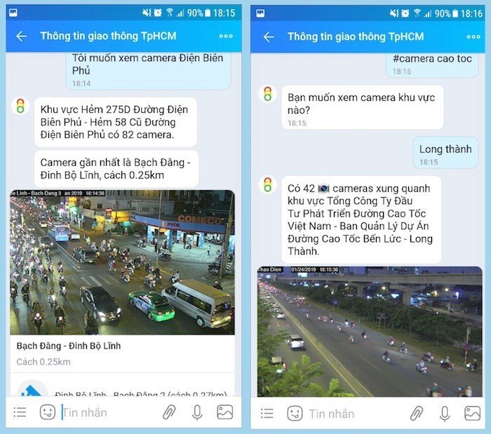 Đã có thể dùng Zalo để phản ánh tình hình giao thông Tết Kỷ Hợi