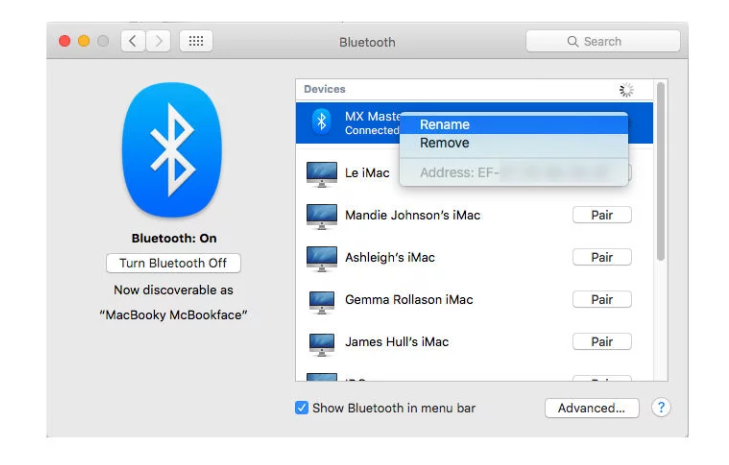 Hướng dẫn đổi tên Bluetooth cho máy Mac