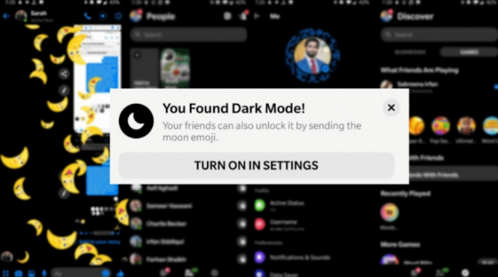 Facebook tung chế độ màu tối trên Messenger cho ít người dùng
