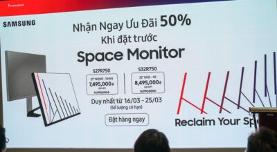 Samsung giới thiệu màn hình Space: hai kích thước, giá từ 15 triệu đồng