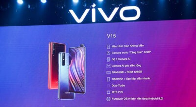 Vivo V15 ra mắt: camera selfie ‘tàng hình’đến 32 chấm