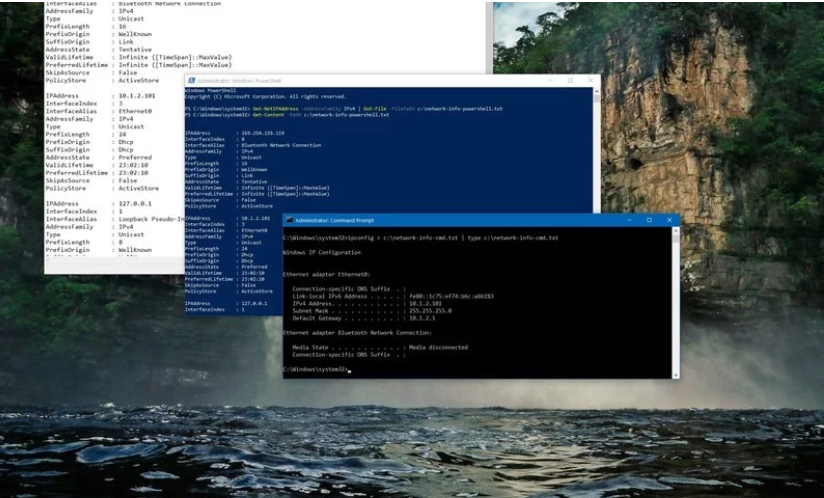 Cách lưu output của Command Prompt và PowerShell thành file text trên Windows 10