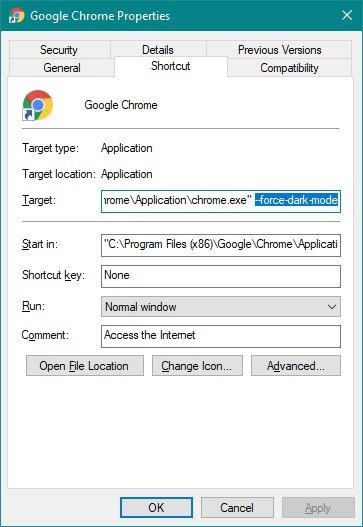 Chrome 74 hỗ trợ chế độ Dark Mode trên Windows 10