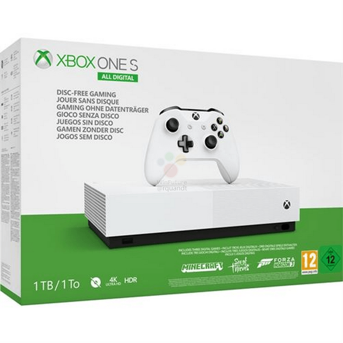 Microsoft sắp ra mắt Xbox One S All-Digital không ổ đĩa