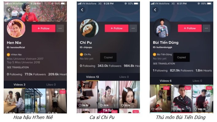 TikTok đón nhận thêm sao Việt tham gia vào nền tảng 