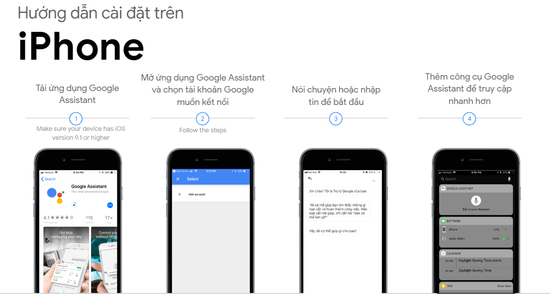 Hướng dẫn cài Google Assistant dùng Tiếng Việt trên Android, iOS