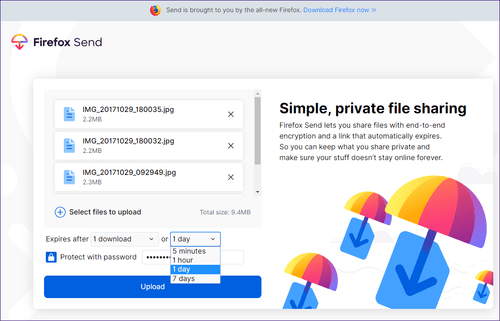 Những điều bạn nên biết về dịch vụ chia sẻ dữ liệu Firefox Send