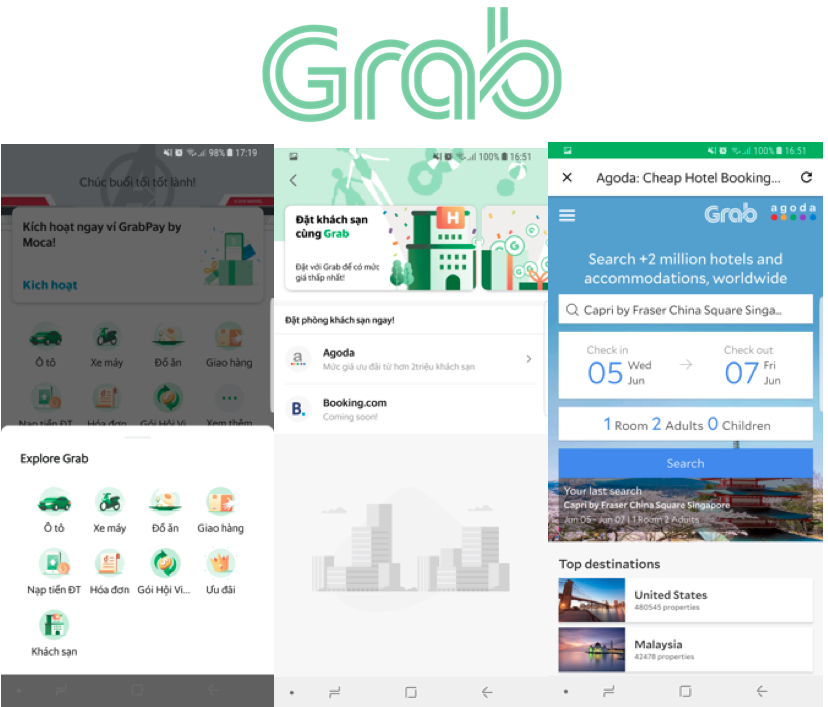 Grab ra mắt dịch vụ đặt phòng khách sạn tại Việt Nam