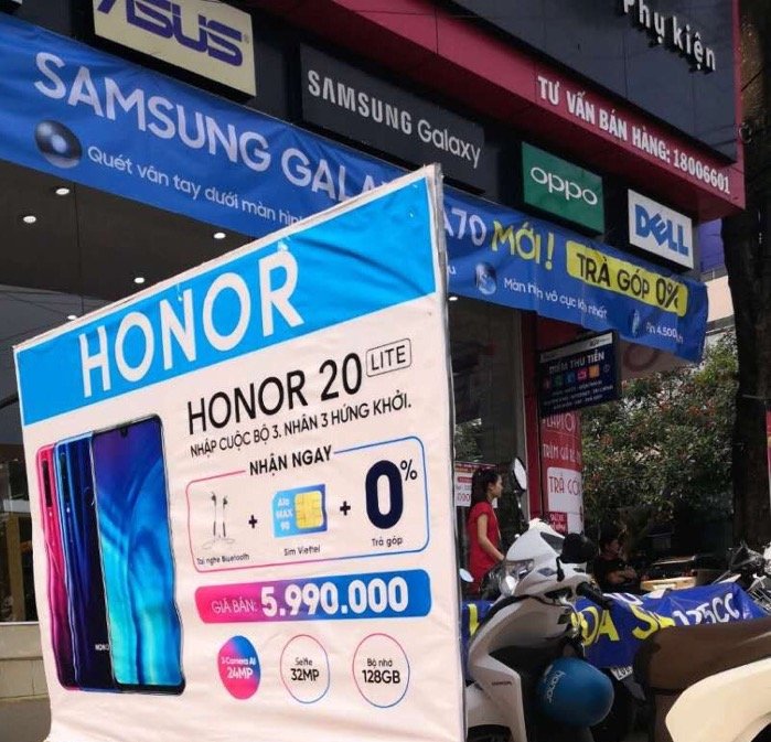 Honor 20 Lite chính thức lên kệ FPT Shop, giá 5.990.000Đ