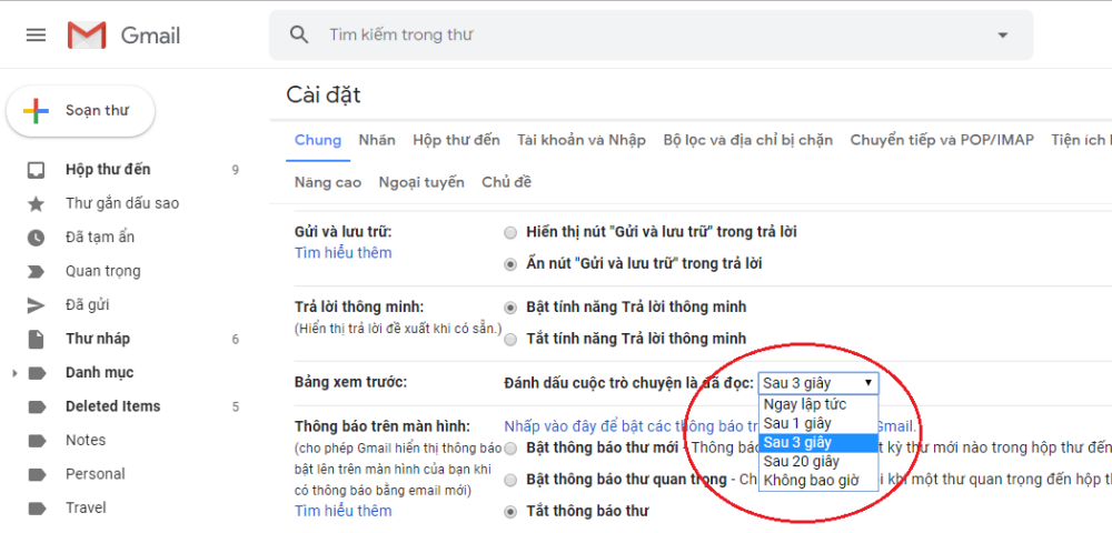 Dùng tính năng xem trước trong Gmail