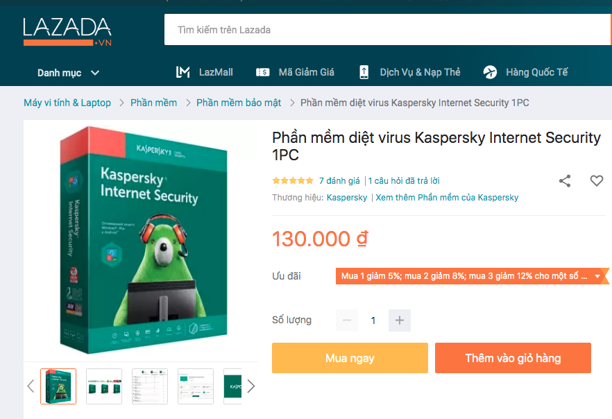 Mua phần mềm bảo mật Kaspersky giả, thiệt hại thật