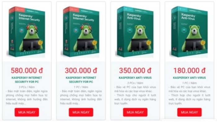 Mua phần mềm bảo mật Kaspersky giả, thiệt hại thật