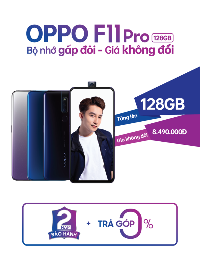 OPPO ra mắt F11 Pro 128GB, giá không đổi