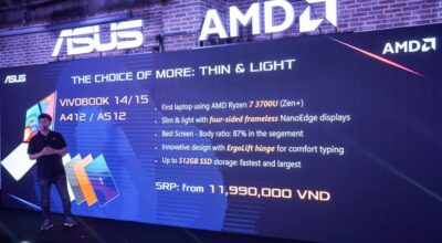 Ra mắt loạt laptop ASUS trang bị AMD Ryzen Mobile