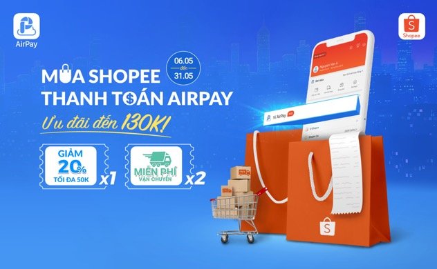 Shopee tích hợp ví điện tử AirPay