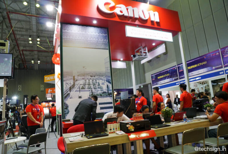 Canon ra mắt loạt máy in phun và laser màu tại triển lãm ICT COMM 2019