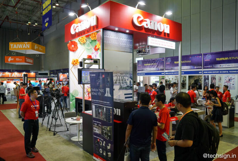 Canon ra mắt loạt máy in phun và laser màu tại triển lãm ICT COMM 2019