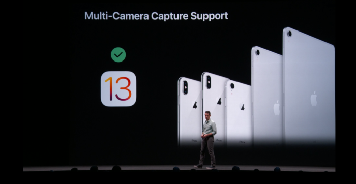 Apple hỗ trợ tính năng Multi-cam, cho phép chụp nhiều camera cùng lúc ở iOS 13