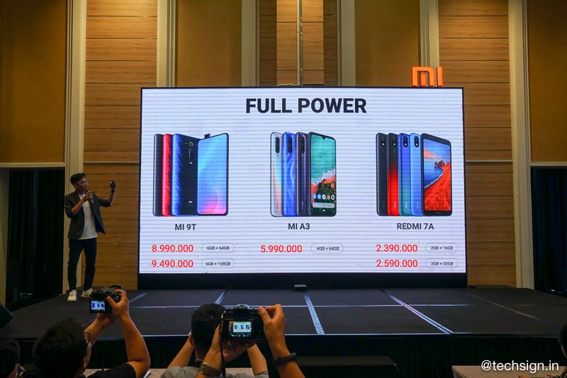 Xiaomi ra mắt bộ ba Mi 9T, Mi A3 và Redmi 7A, giá từ 2,4 triệu đồng