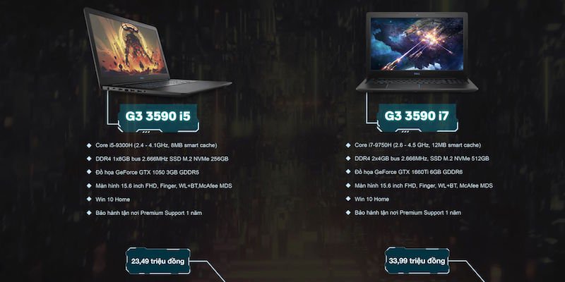 Dell làm mới dòng laptop Gaming G-Series 2019